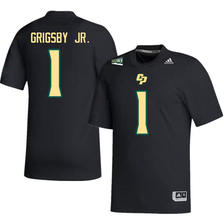 Cal Poly Mustangs #1 Anthony Grigsby Jr. College Football Jerseys,Uniforms Stitched-Black